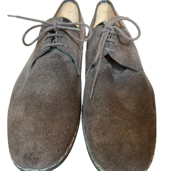 Vintage K Shoes Made in England Suede Dark Brown Leather Casual Derby Mens US 8 - Picture 7 of 15